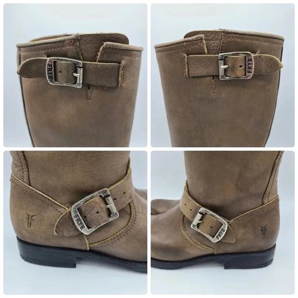 Frye Veronica 77618 Brown Leather Tall Knee High Riding Boots 5.5 - Picture 11 of 16